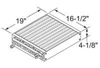 HEAT EXCHANGER,100K BTU,17X18,3/4