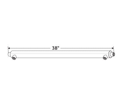 DBL WALL SIDE ARM HEAT EXCHANGER,SS,38