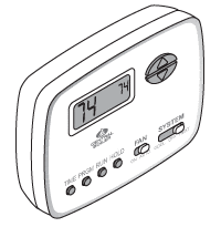 THERMOSTAT,SINGLE-STAGE,PROGRAM,24V